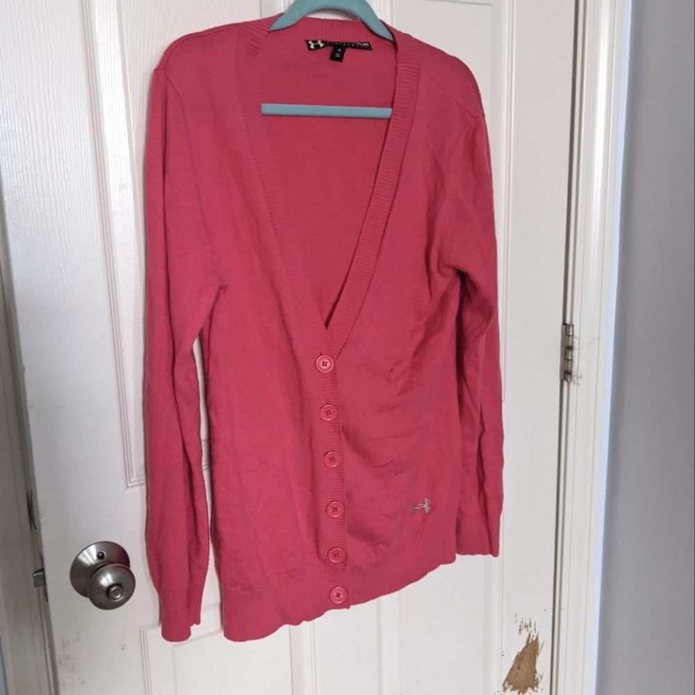 Hot Pink Under Armour Golf Cardigan